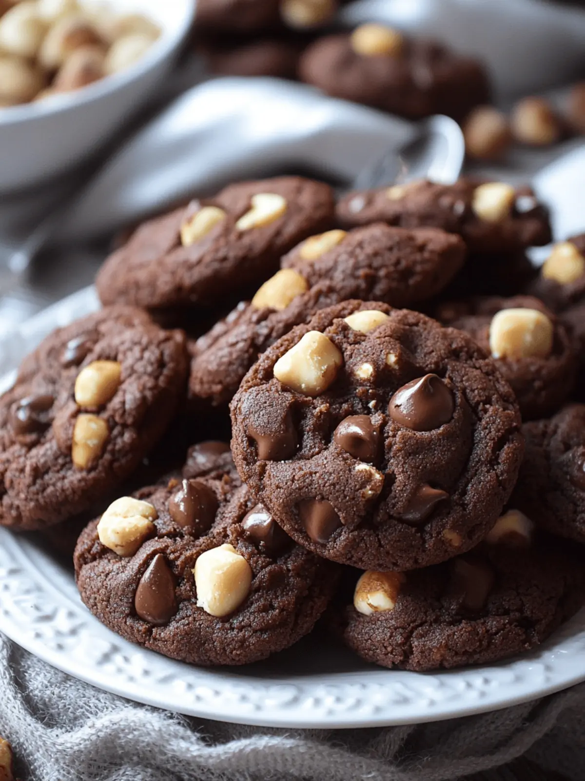 Irresistible Double Chocolate Hazelnut Cookies for Cozy Nights 3 Double Chocolate Hazelnut Cookies