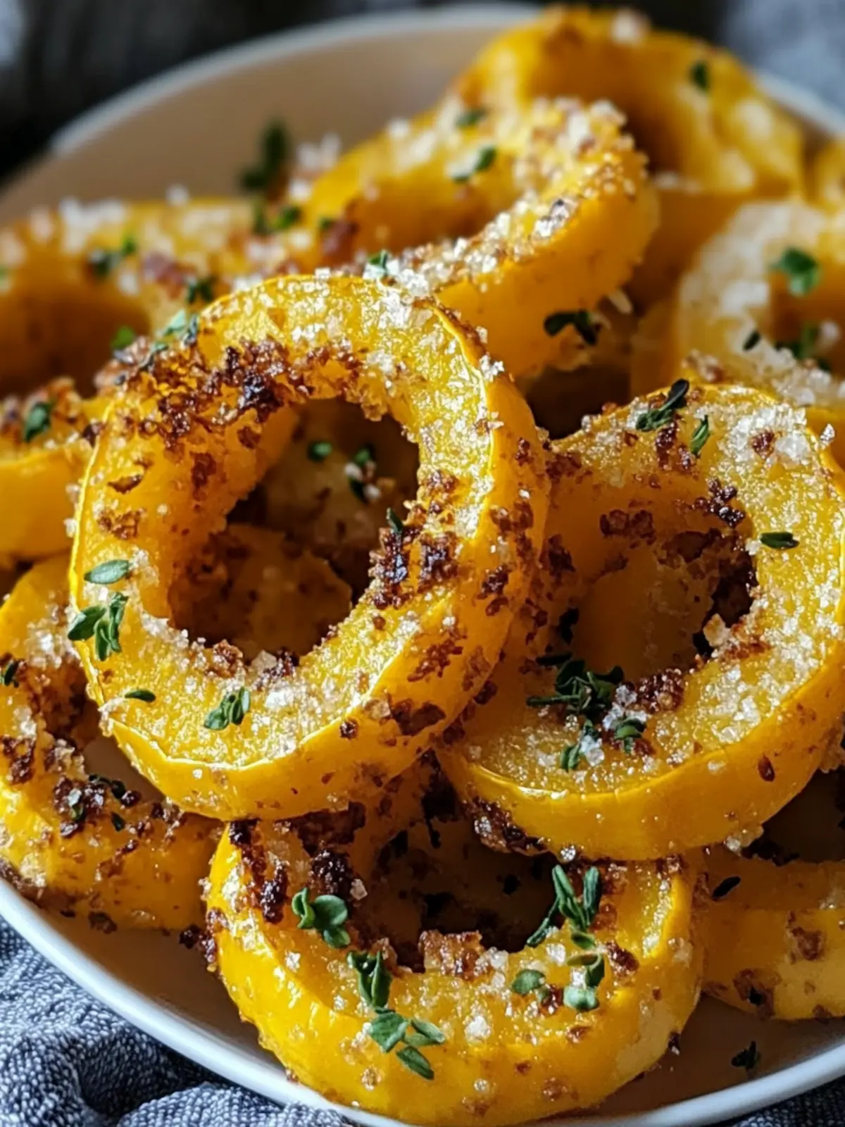 Crispy Baked Delicata Squash Rings: Your Guilt-Free Snack Dream 2 Crispy Baked Delicata Squash Rings for a Guilt-Free Snack