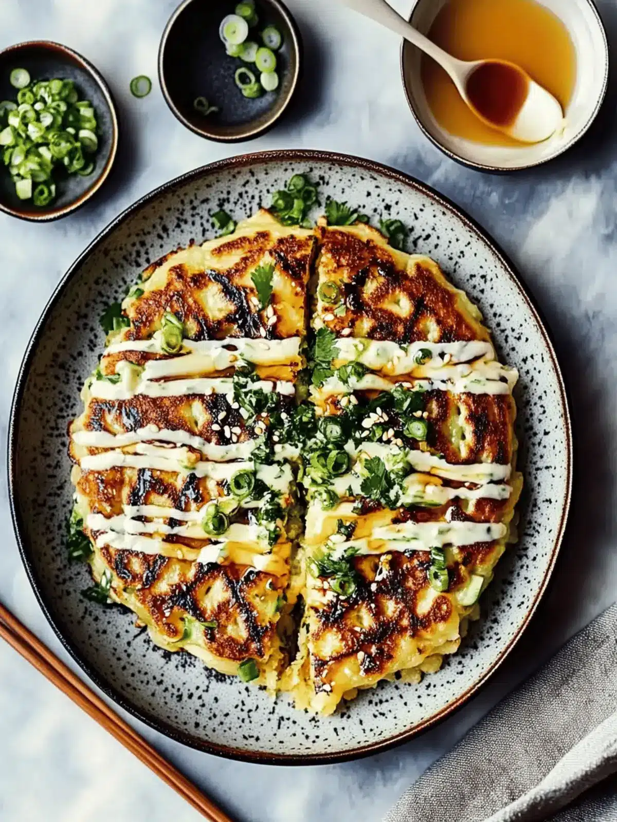 Savory Okonomiyaki Pancakes: Quick Veggie-Packed Delight at Home 4 Savory Okonomiyaki Pancakes: Quick, Veggie-Packed Delight