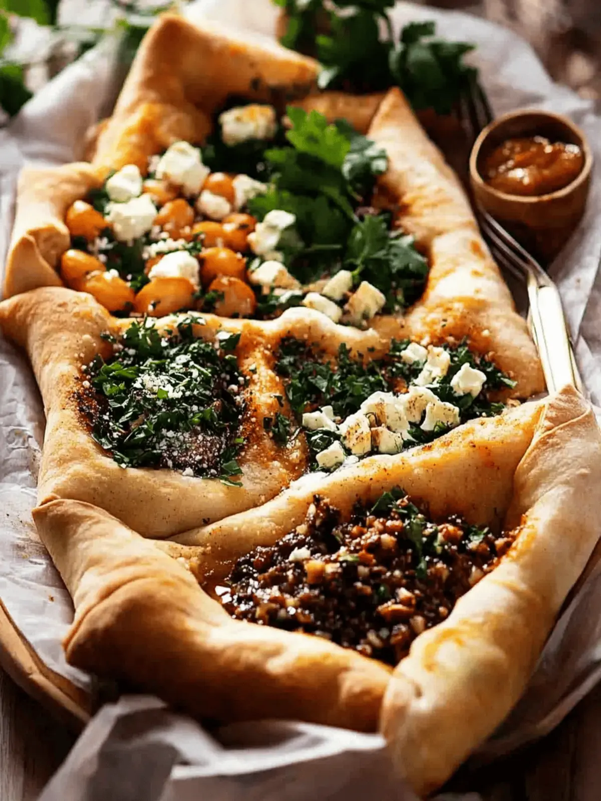 Irresistible Pide Turkish Flat Bread Pizza with Three Tasty Toppings 3 Pide Turkish Flat Bread / Pizza