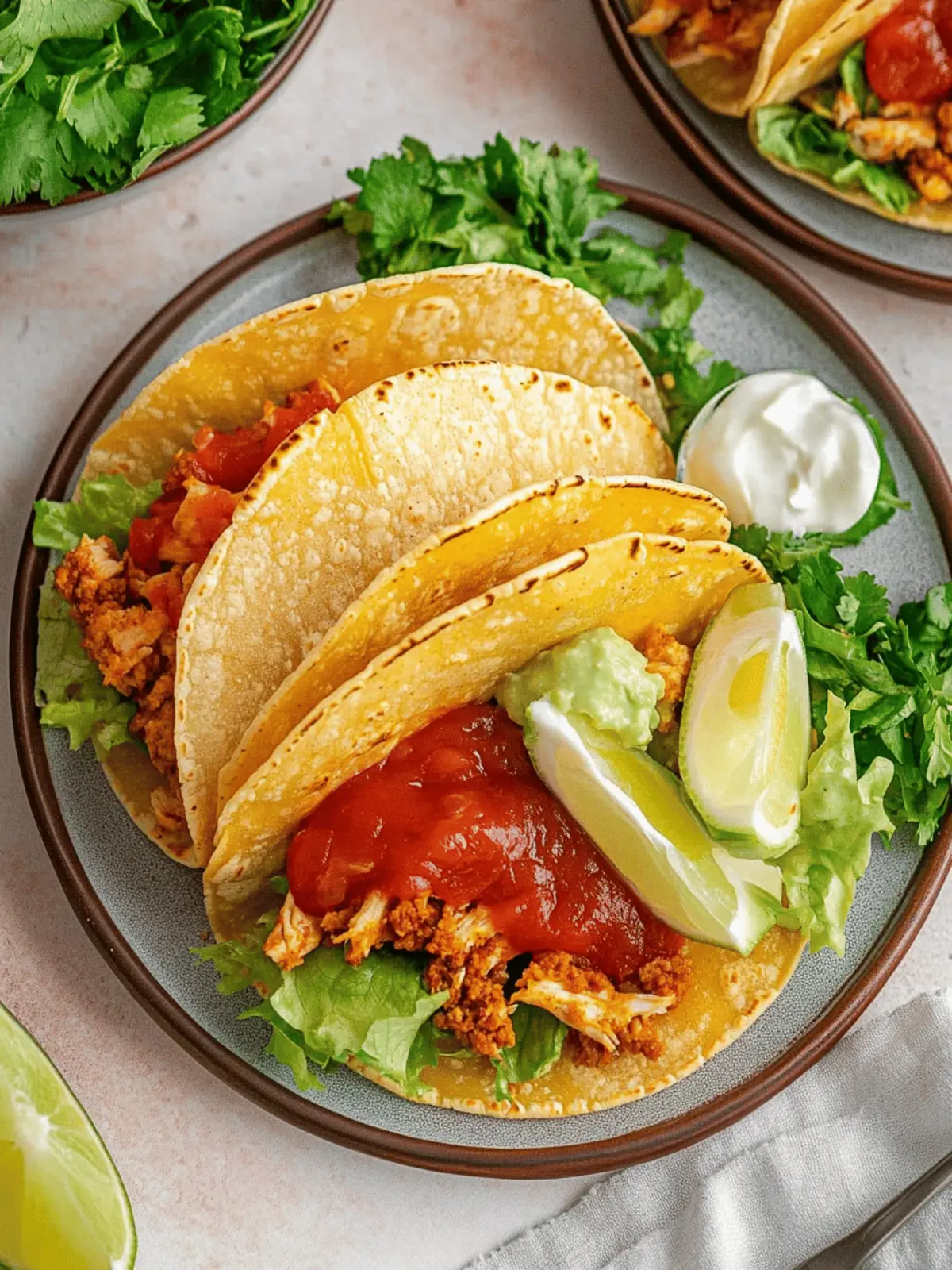 Crispy Baked Ground Chicken Tacos Your Family Will Love 2 Baked Ground Chicken Tacos