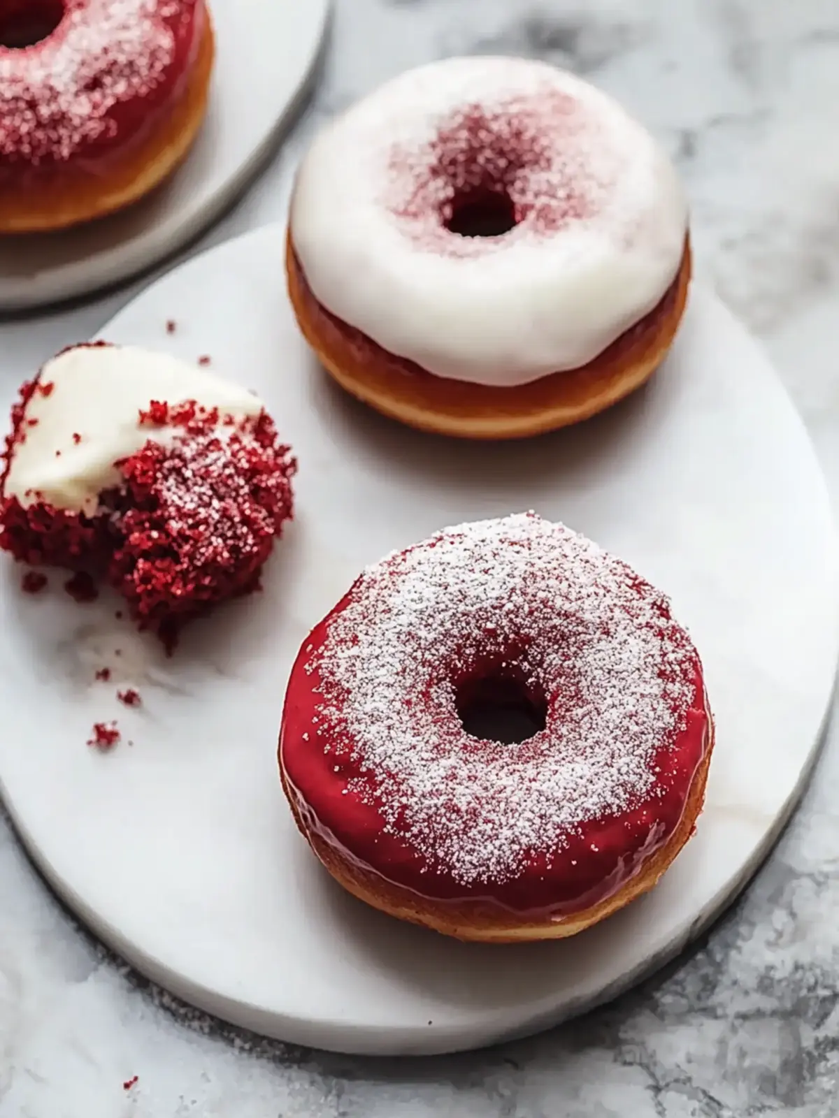 Decadent Red Velvet Donuts with Creamy Glaze You ll Love 3 Red Velvet Donuts