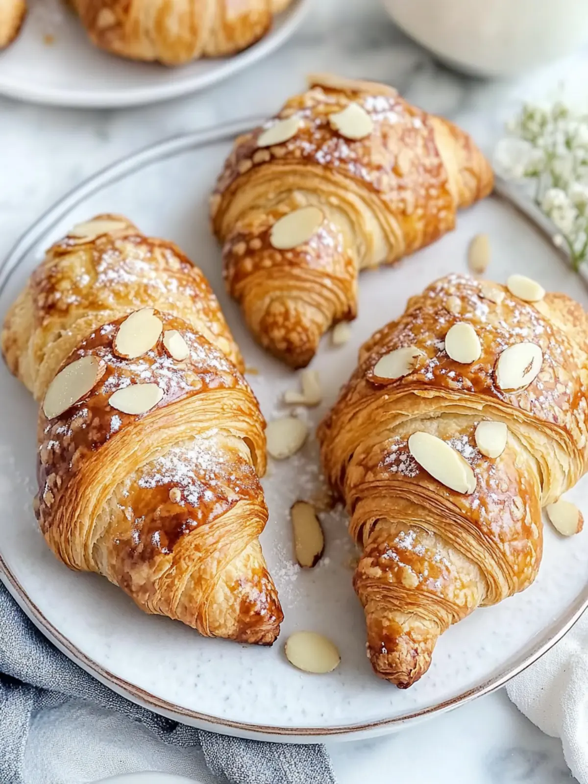 Decadent Almond Croissants: Transform Stale into Stunning 4 Decadent Almond Croissants