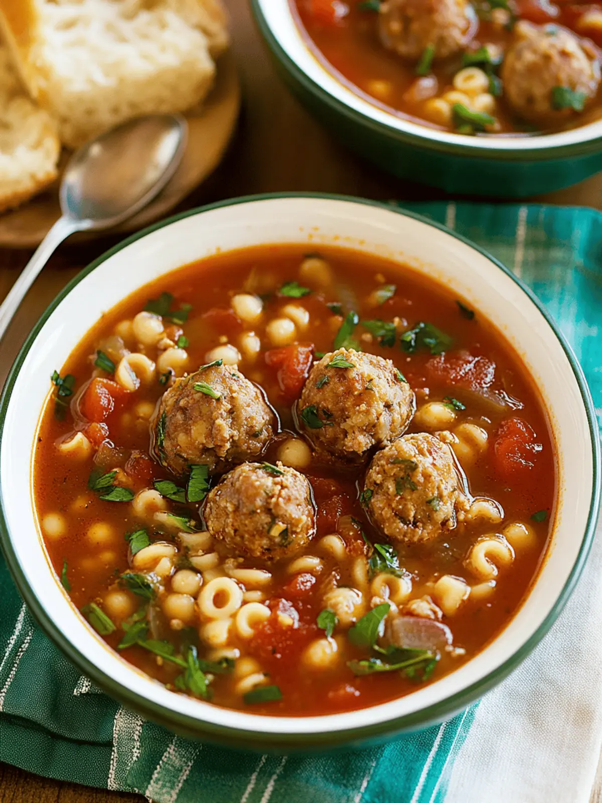 Hearty Meatball Soup: Comfort in Every Delicious Spoonful 2 Meatball Soup