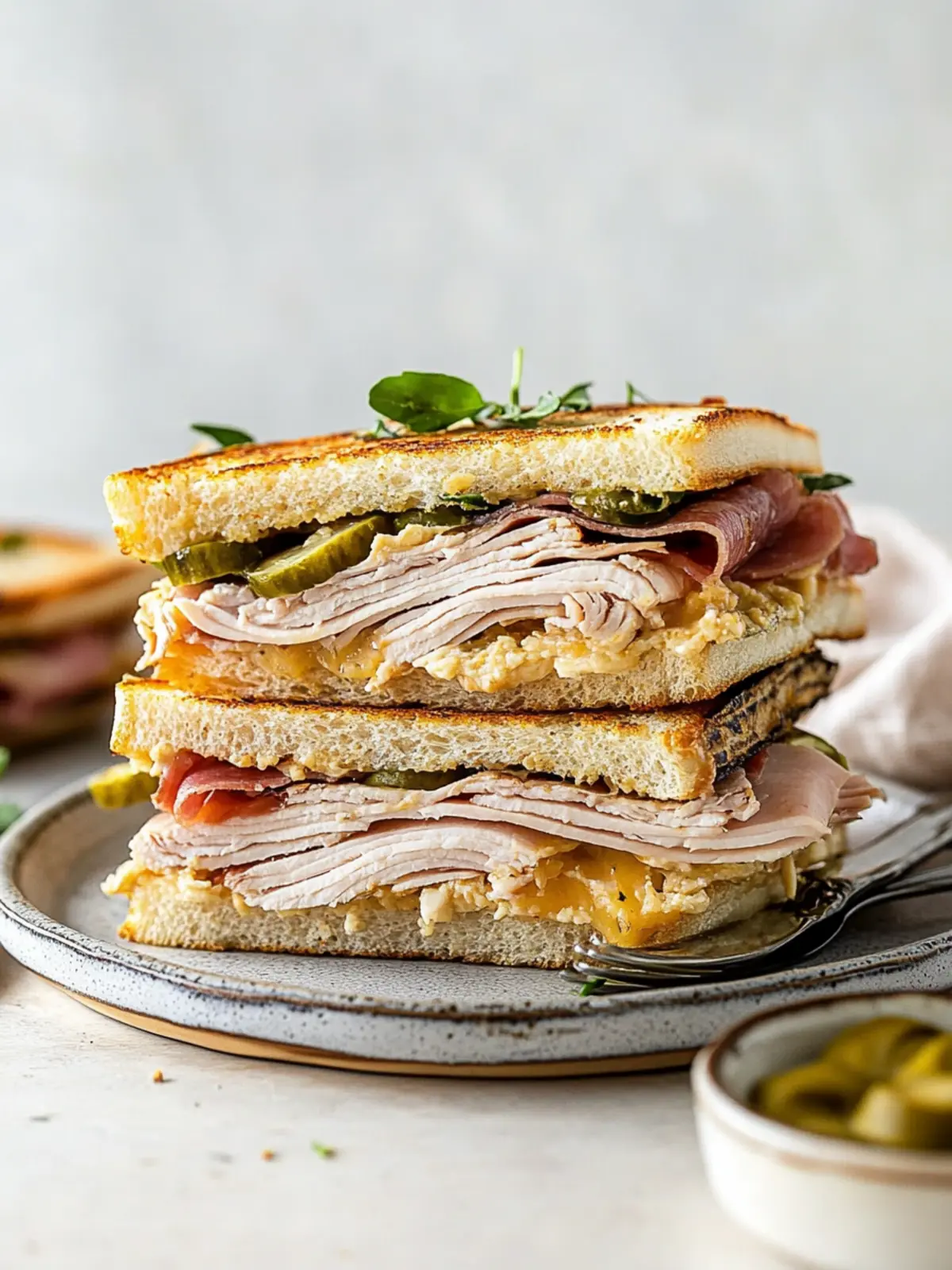 Delicious Turkey Cuban Sandwich: Perfect for Thanksgiving Leftovers 2 Turkey Cuban Sandwich