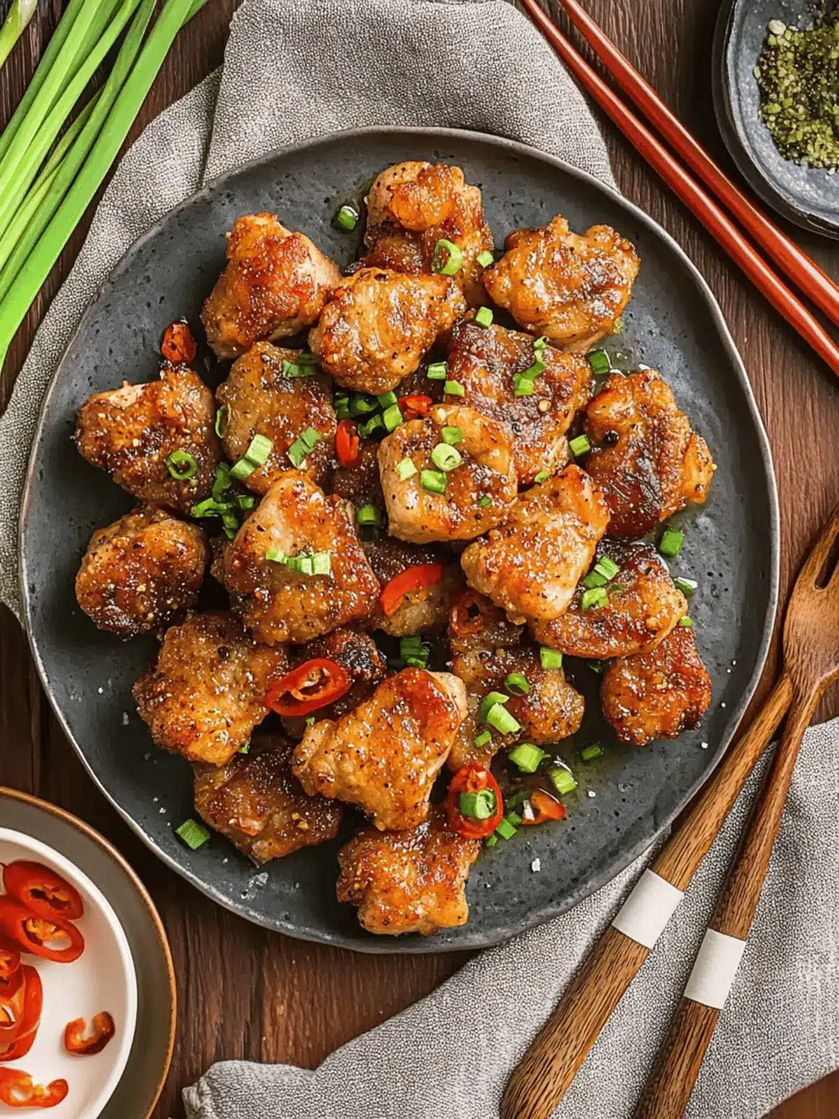 Crispy Salt & Pepper Pork Chop Bites for Quick Flavor Fix 4 Salt & Pepper Pork Chop Bites