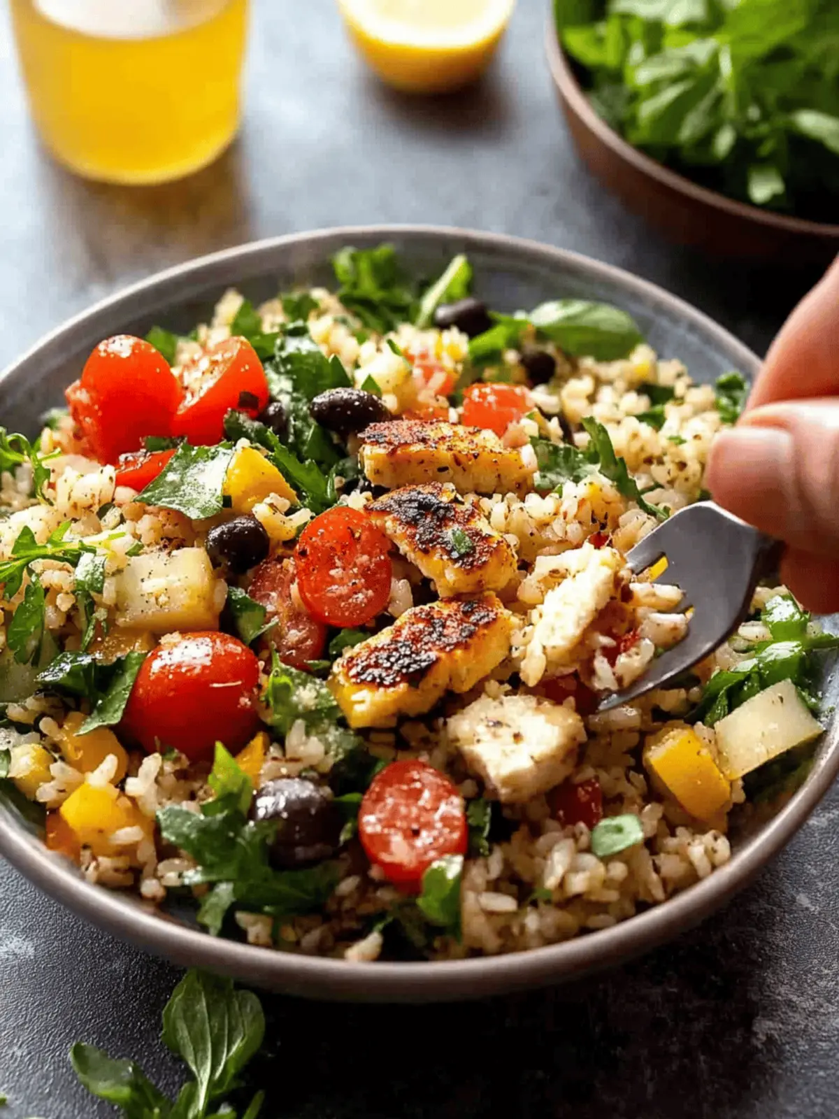 Mediterranean Brown Rice Salad: Fresh, Flavorful & Customizable 2 Mediterranean Brown Rice Salad